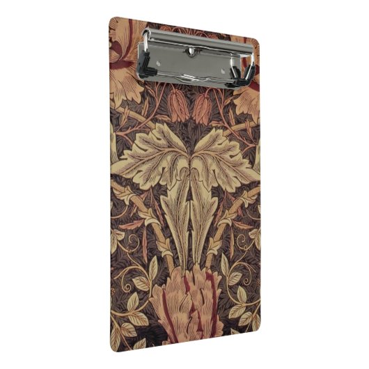 William Morris Honeysuckle Classic Mini Klemmbrett (Schrägansicht)