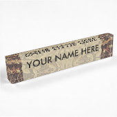 William Morris Honeysuckle Classic Namensplakette
