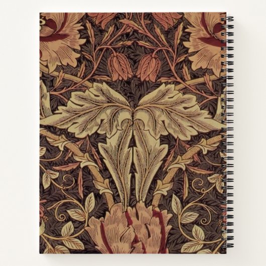 William Morris Honeysuckle Classic Notizblock (Rückseite)