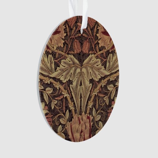 William Morris Honeysuckle Classic Ornament (Vorderseite)