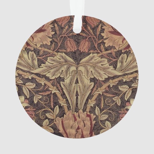 William Morris Honeysuckle Classic Ornament (Rückseite)