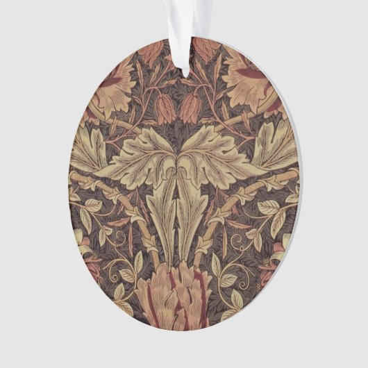 William Morris Honeysuckle Classic Ornament (Vorderseite)