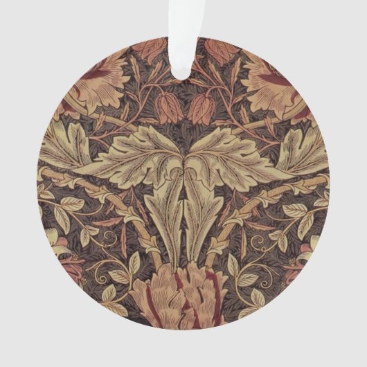William Morris Honeysuckle Classic Ornament (Vorderseite)