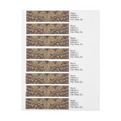 William Morris Honeysuckle Classic Rundum-Adressaufkleber (Bogen)