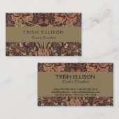 William Morris Honeysuckle Classic Visitenkarte (Vorne/Hinten)