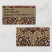 William Morris Honeysuckle Classic Visitenkarte (Vorne/Hinten)