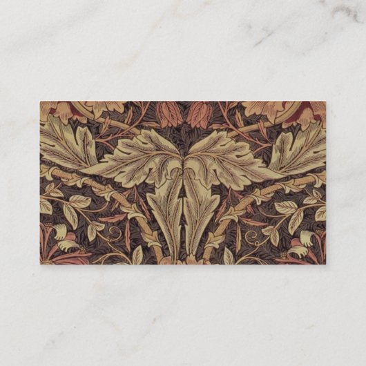 William Morris Honeysuckle Classic Visitenkarte (Rückseite)