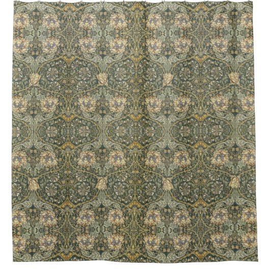 William Morris Honeysuckle Design Duschvorhang (Vorderseite)