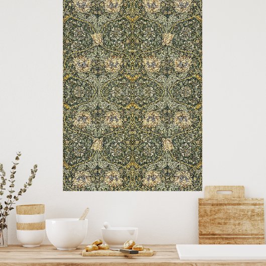 William Morris Honeysuckle Design Poster (Küche)