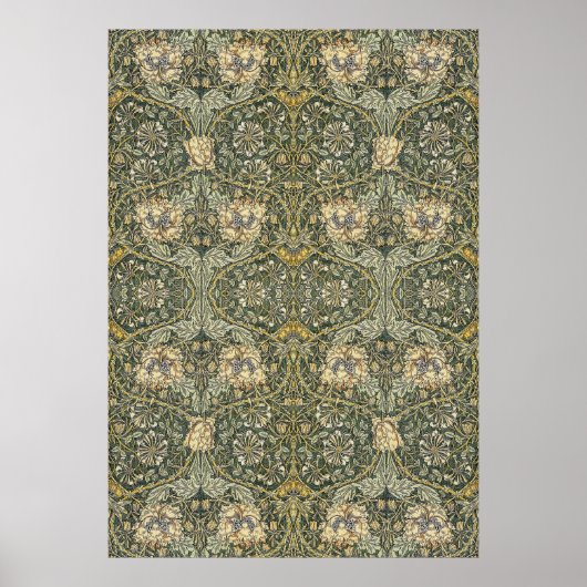 William Morris Honeysuckle Design Poster (Vorne)