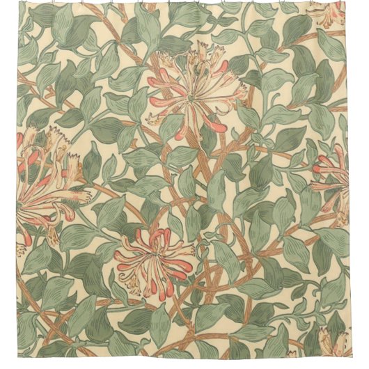 William Morris Honeysuckle Duschvorhang (Vorderseite)