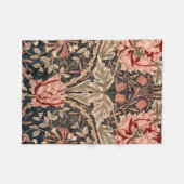 William Morris Honeysuckle Fleecedecke (Vorderseite (Horizontal))