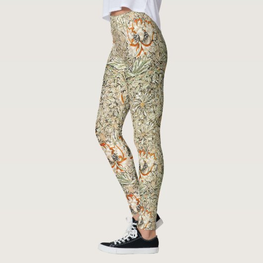 William Morris Honeysuckle Floral Pattern Leggings (Links)