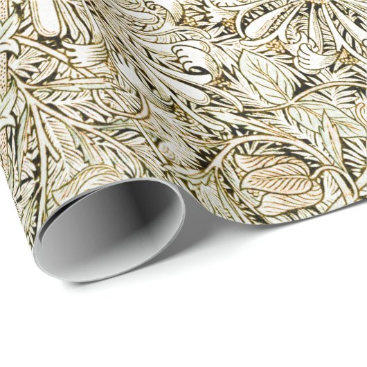 WILLIAM MORRIS : HONEYSUCKLE GESCHENKPAPIER (Rolleneckpunkt)