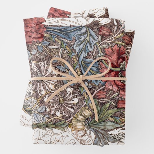 WILLIAM MORRIS : HONEYSUCKLE GESCHENKPAPIER SET (Beispiel)