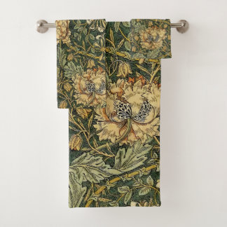 William Morris Honeysuckle Green Badhandtuch Set