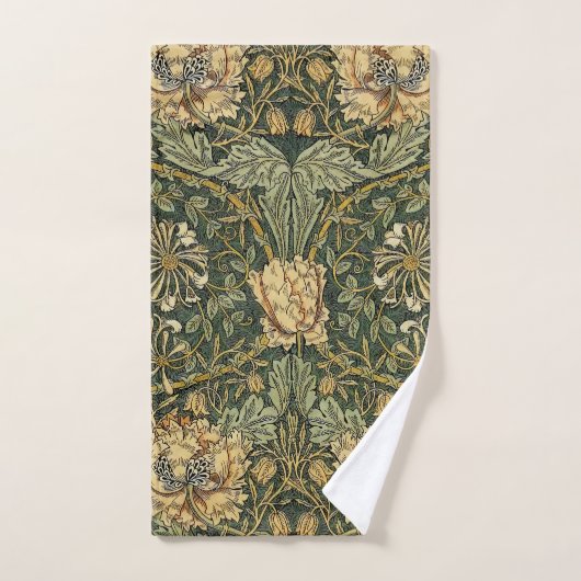 William Morris Honeysuckle Green Badhandtuch Set (Handtuch)