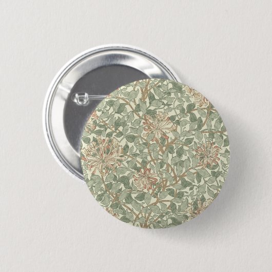 William Morris Honeysuckle Green Button (Vorne & Hinten)