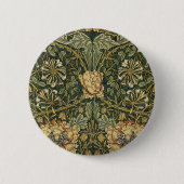 William Morris Honeysuckle Green Button (Vorderseite)