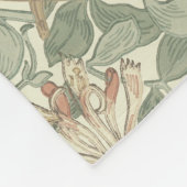 William Morris Honeysuckle Green Fleecedecke (Ecke)