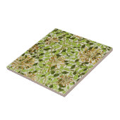 William Morris Honeysuckle Green Flowers Fliese (Seite)