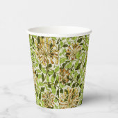 William Morris Honeysuckle Green Flowers Pappbecher (Rechts)