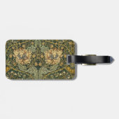 William Morris Honeysuckle Green Gepäckanhänger (Rückseite horizontal)