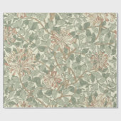 William Morris Honeysuckle Green Geschenkpapier (Flach)