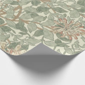 William Morris Honeysuckle Green Geschenkpapier (Ecke)