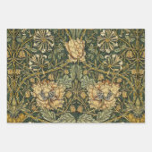 William Morris Honeysuckle Green Geschenkpapier Set (Vorderseite)