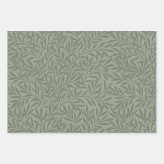 William Morris Honeysuckle Green Geschenkpapier Set (Vorderseite 3)