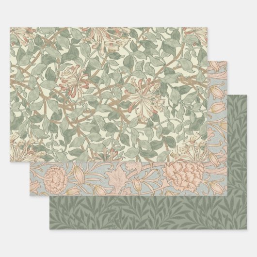 William Morris Honeysuckle Green Geschenkpapier Set (Set)