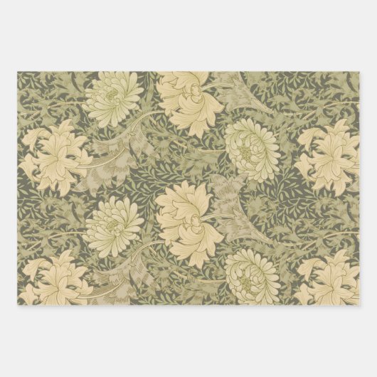 William Morris Honeysuckle Green Geschenkpapier Set (Vorderseite 2)