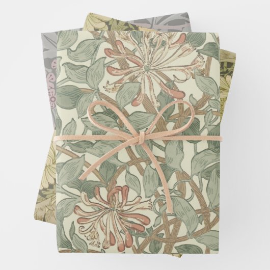 William Morris Honeysuckle Green Geschenkpapier Set (Beispiel)