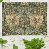 William Morris Honeysuckle Green Geschirrtuch (Gefaltet)