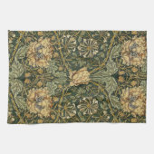 William Morris Honeysuckle Green Geschirrtuch (Horizontal)