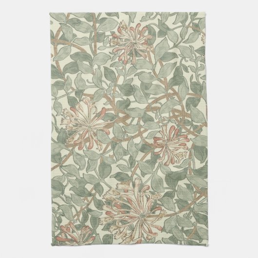 William Morris Honeysuckle Green Handtuch (Vertikal)
