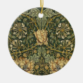 William Morris Honeysuckle Green Keramik Ornament (Vorne)
