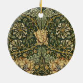 William Morris Honeysuckle Green Keramik Ornament (Hinten)