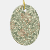 William Morris Honeysuckle Green Keramik Ornament (Hinten)