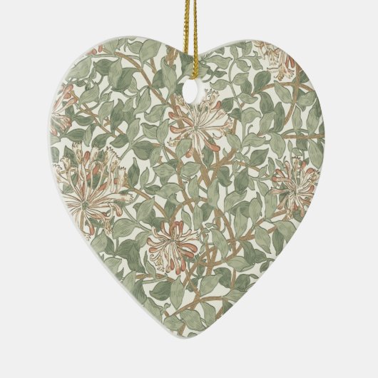 William Morris Honeysuckle Green Keramikornament (Rechts)
