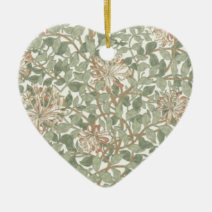William Morris Honeysuckle Green Keramikornament
