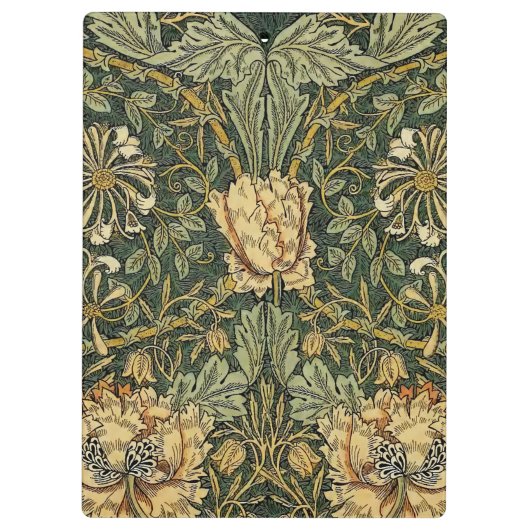 William Morris Honeysuckle Green Klemmbrett (Rückseite)