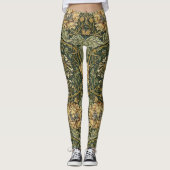 William Morris Honeysuckle Green Leggings (Vorderseite)