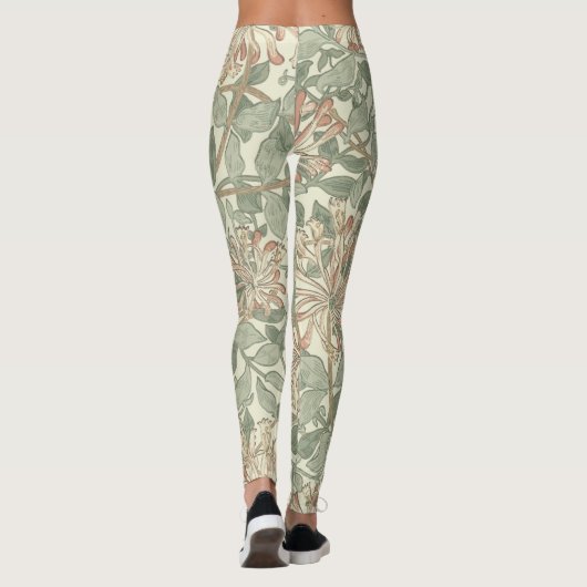 William Morris Honeysuckle Green Leggings (Rückseite)