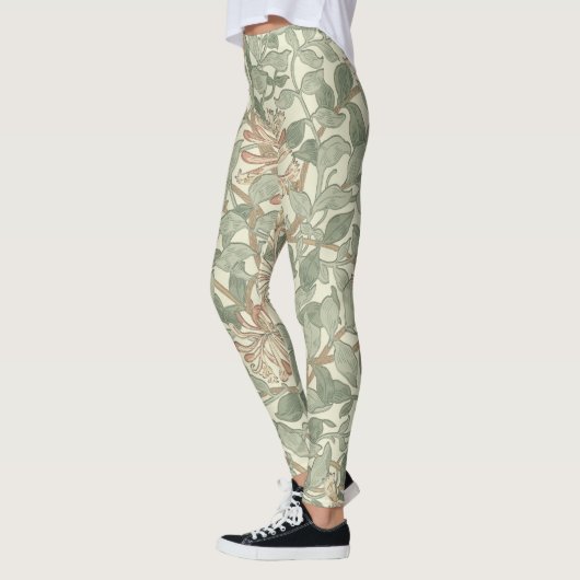 William Morris Honeysuckle Green Leggings (Links)