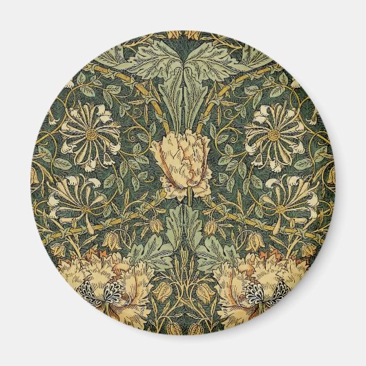 William Morris Honeysuckle Green Magnet (Vorne)