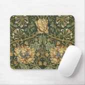 William Morris Honeysuckle Green Mousepad (Mit Mouse)