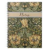 William Morris Honeysuckle Green Notizblock (Vorderseite)