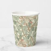 William Morris Honeysuckle Green Pappbecher (Links)